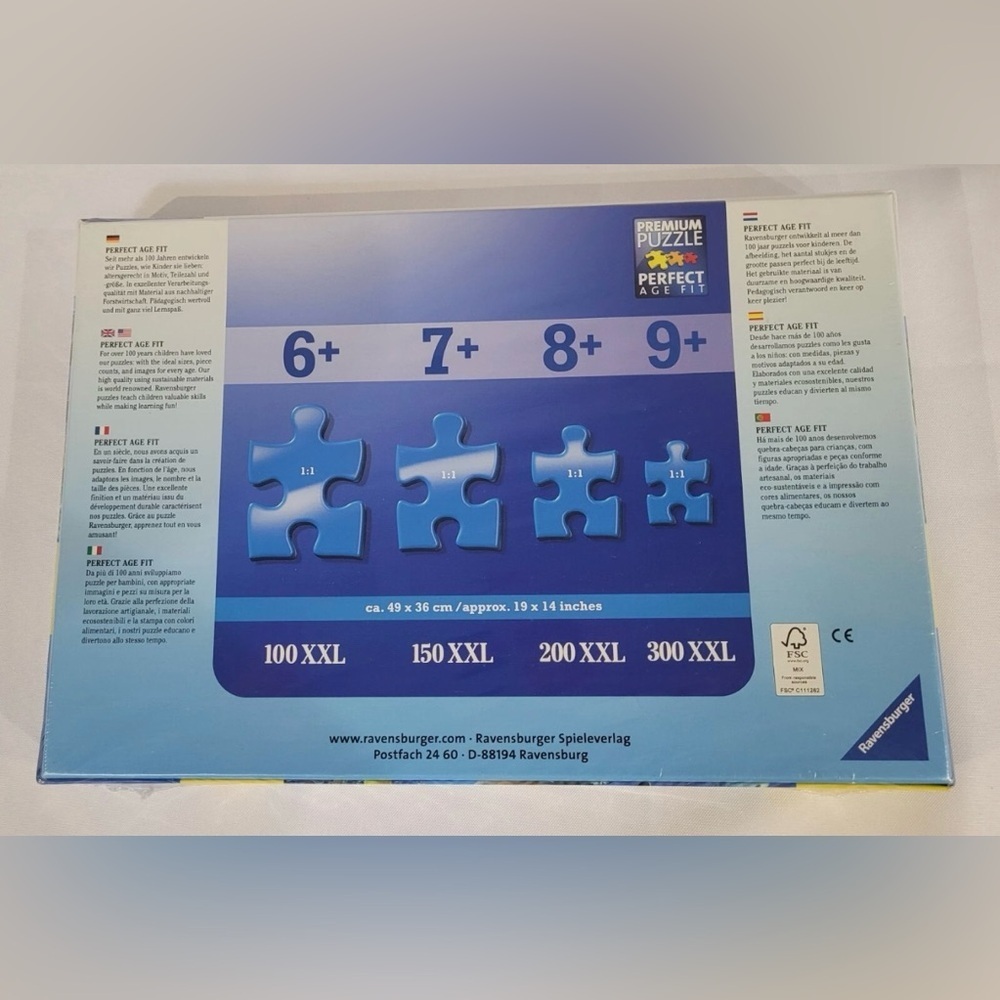 Ravensburger Vibrant Ocean Puzzle - Blue and Yellow Sea Life - Picture 2 of 6